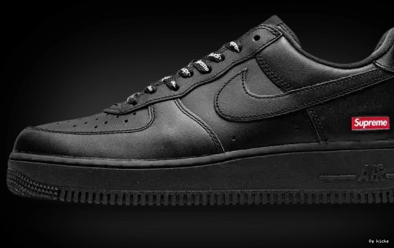Air Supreme Black Force 1 Nike Low 0616